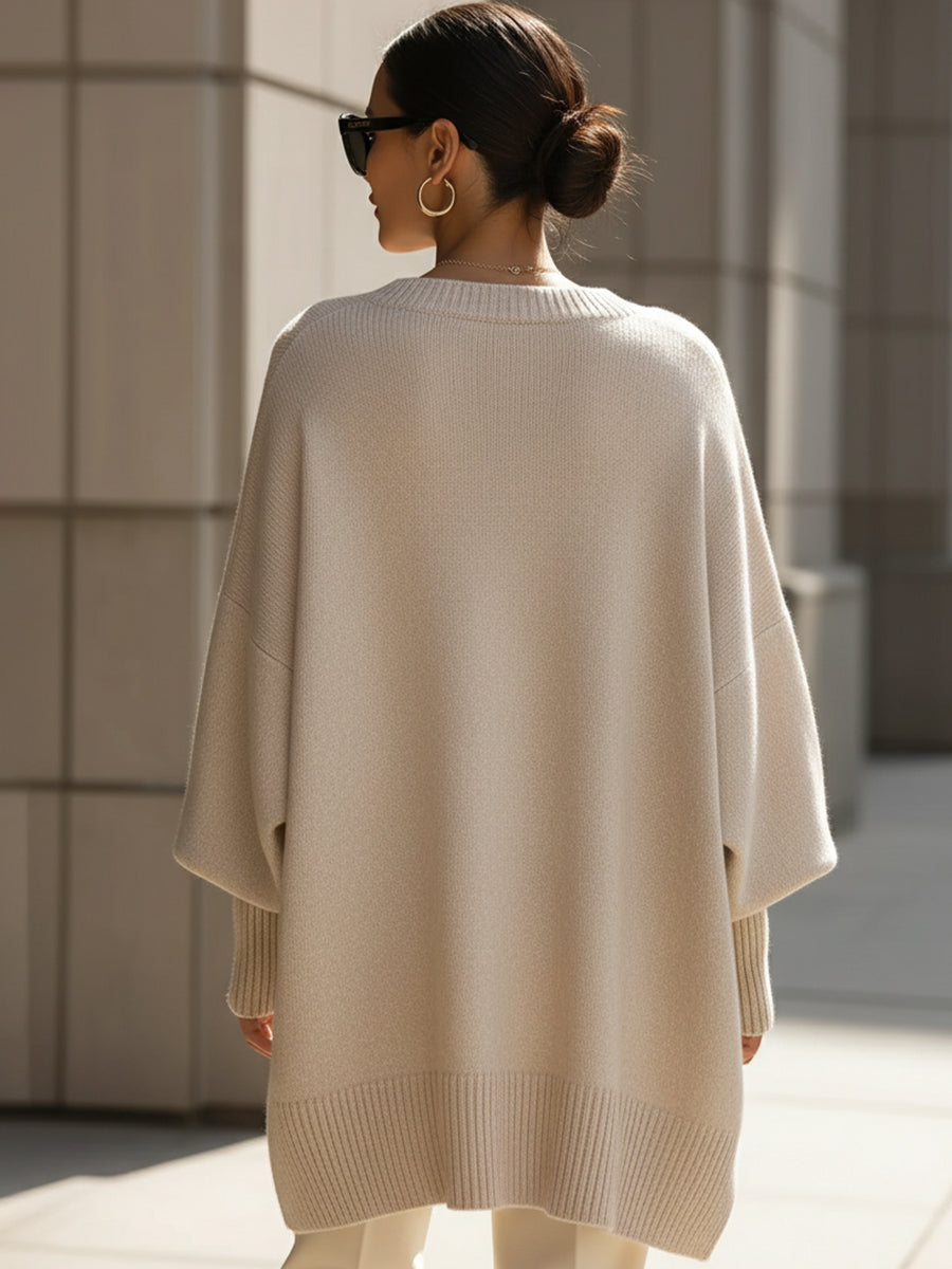 MORGAN – ELEGANT GEBREID PONCHO-TRUI