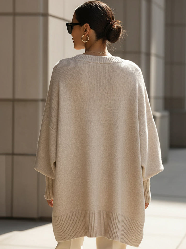 MORGAN – ELEGANT GEBREID PONCHO-TRUI