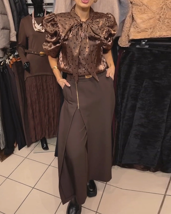 Oravelline - Elegante Broek met Moderne Rits