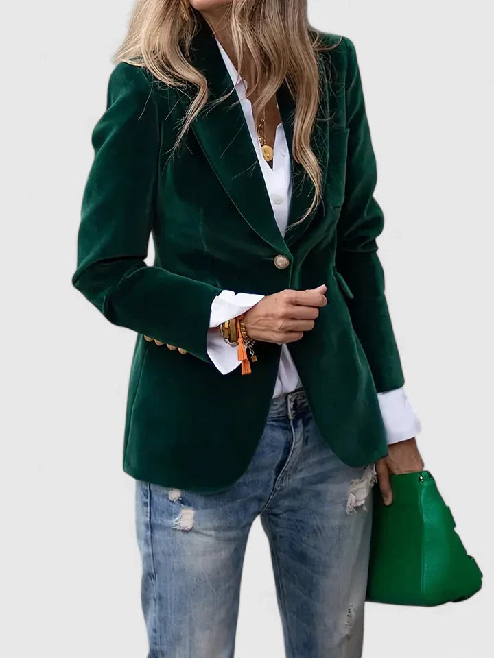 VALERIE – ELEGANTE FLUWELEN BLAZER