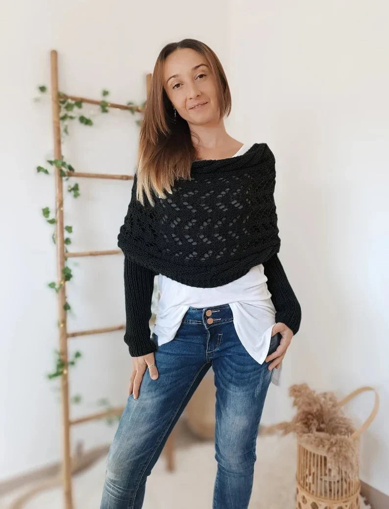 ROSE – ELEGANTE GEBREIDE SHRUG