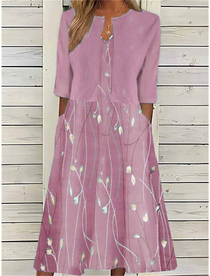 MADISON – ELEGANTE BLOSSOM MIDI JURK SET