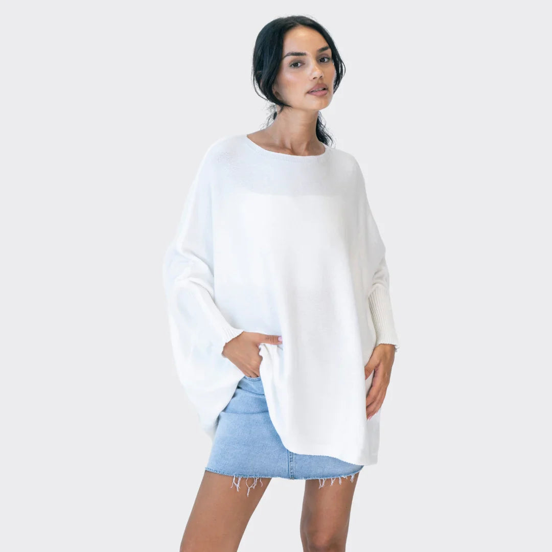Cozy Oversized Trui Beige - Heerlijk warm!