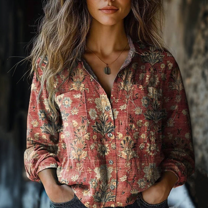 MARA – DE ELEGANTE ZIJDEZACHTE BLOUSE