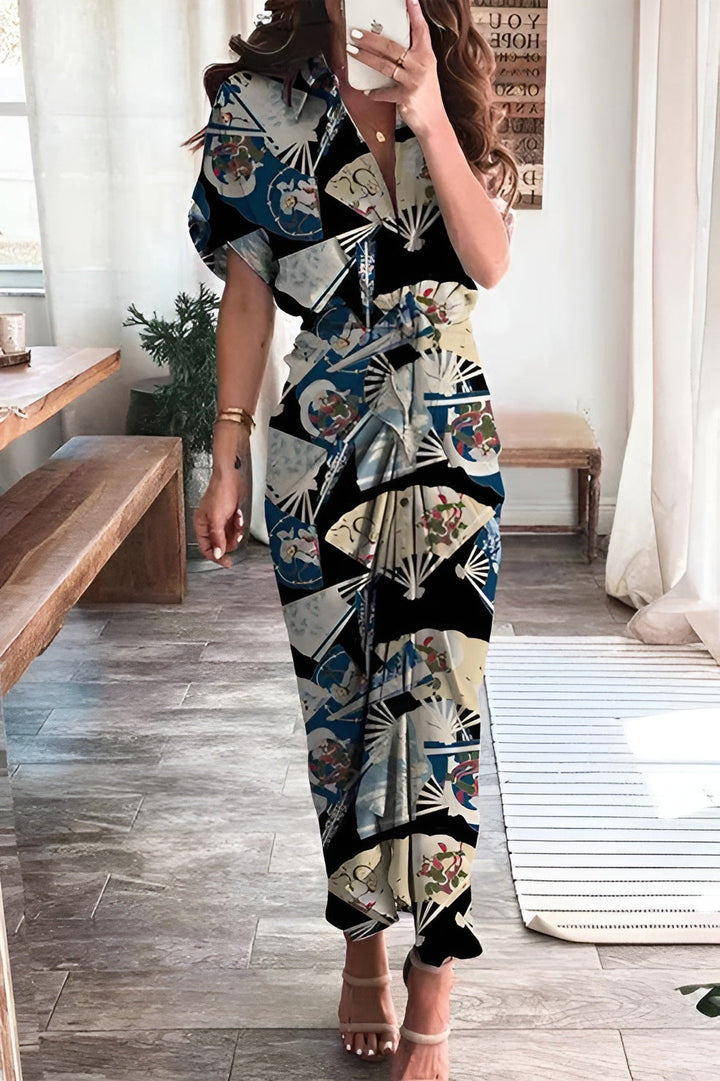 Felicia™ | Elegante bedrukte jurk