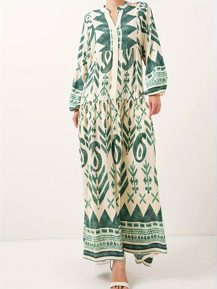 ELENA – BOHEMIAN BLOOM MAXI-JURK