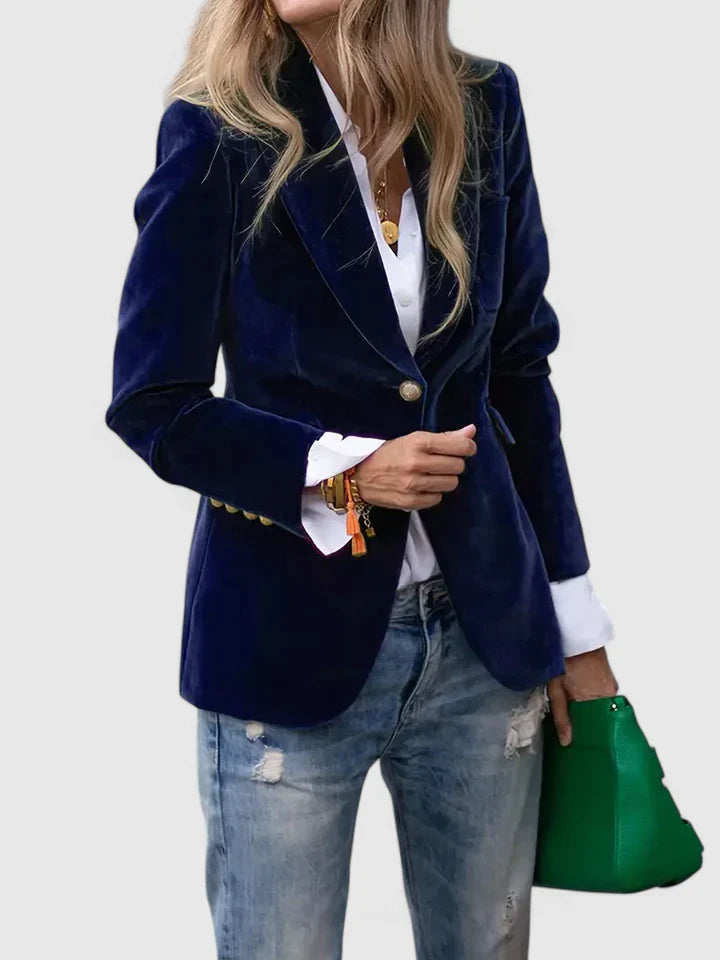 VALERIE – ELEGANTE FLUWELEN BLAZER