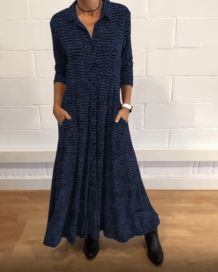 CLARA – ELEGANTE SHIRT MAXI JURK