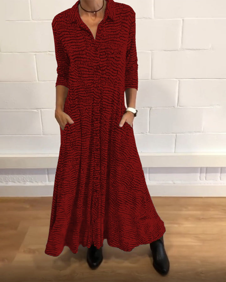 CLARA – ELEGANTE SHIRT MAXI JURK