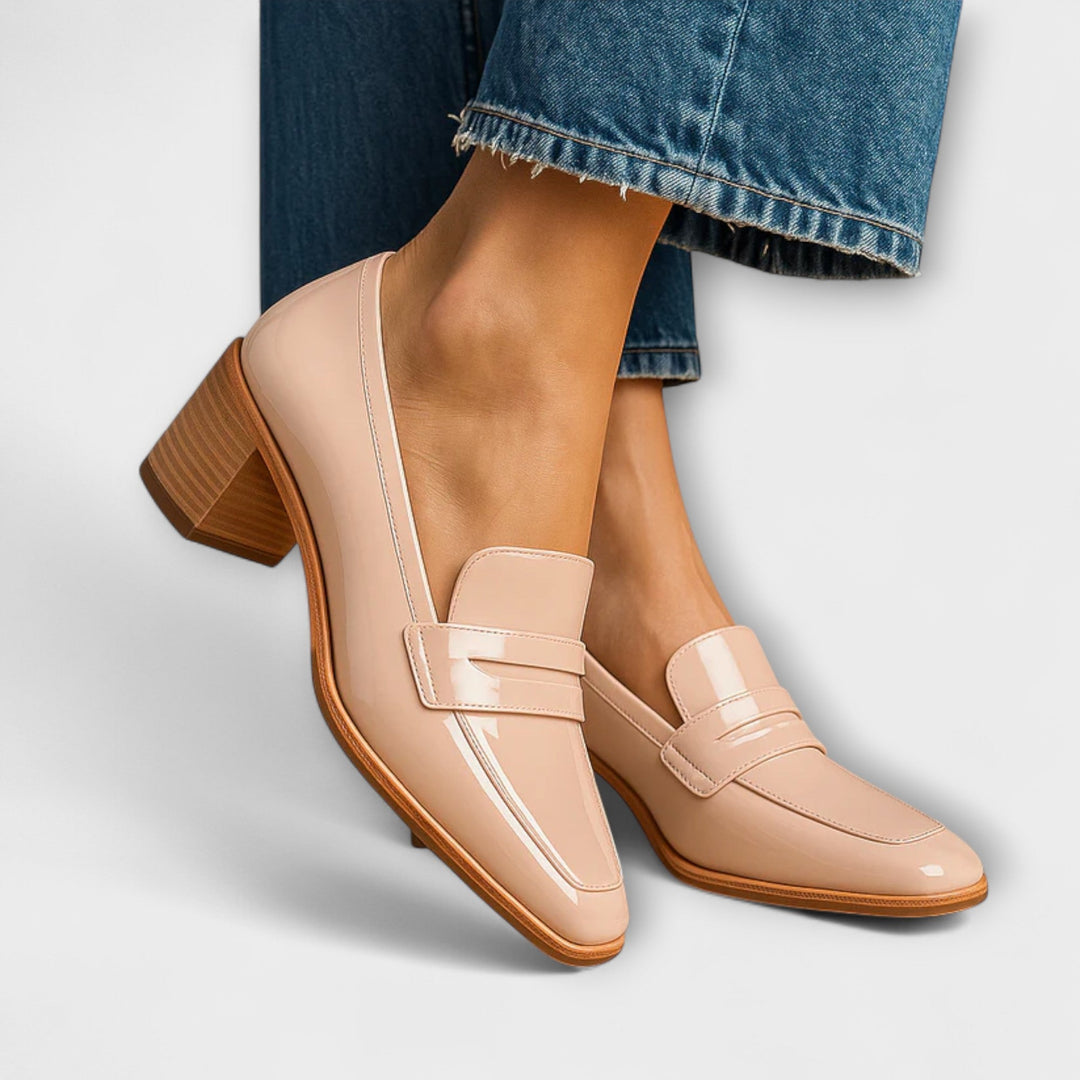 Elaine | Glanzende Mocasines