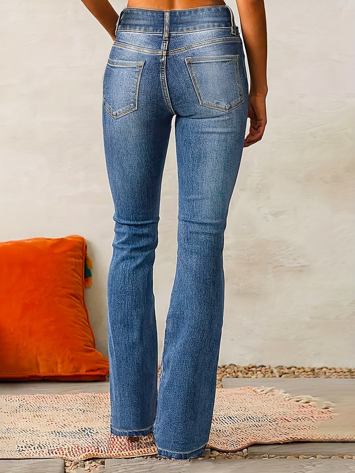 Lamberta™ | Uitlopende jeans met hoge taille