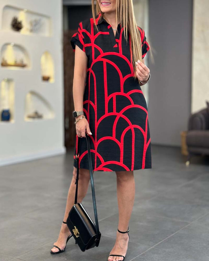 Lisanne™ | Jurk met Korte Mouwen
