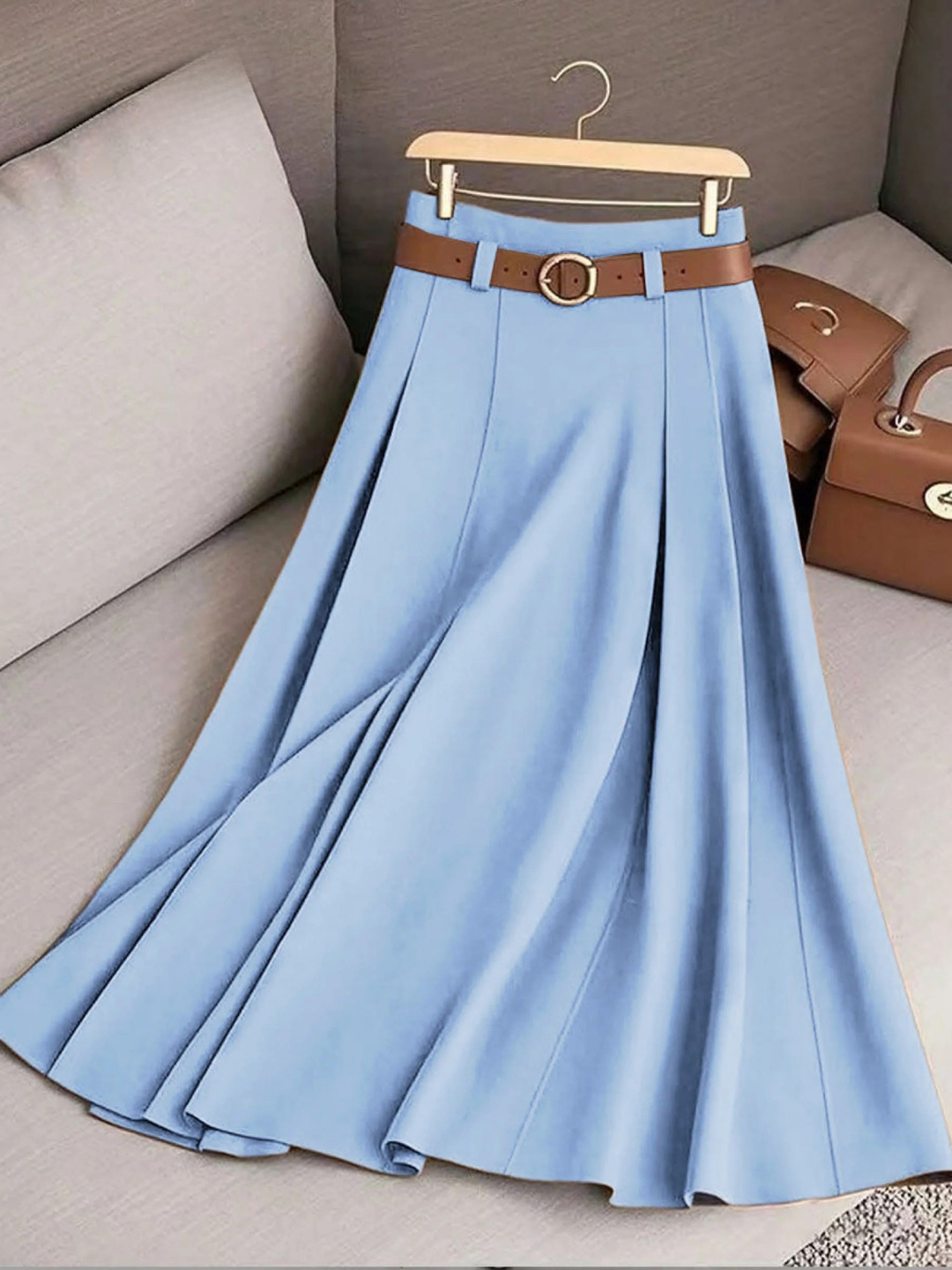 SERAPHINA – A-LINE MIDI ROK MET RIEM