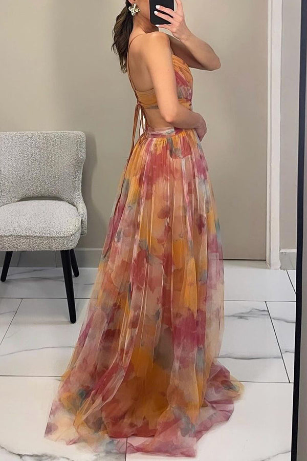 Giselle™ | Betoverende Maxi-jurk met Bloemenprint