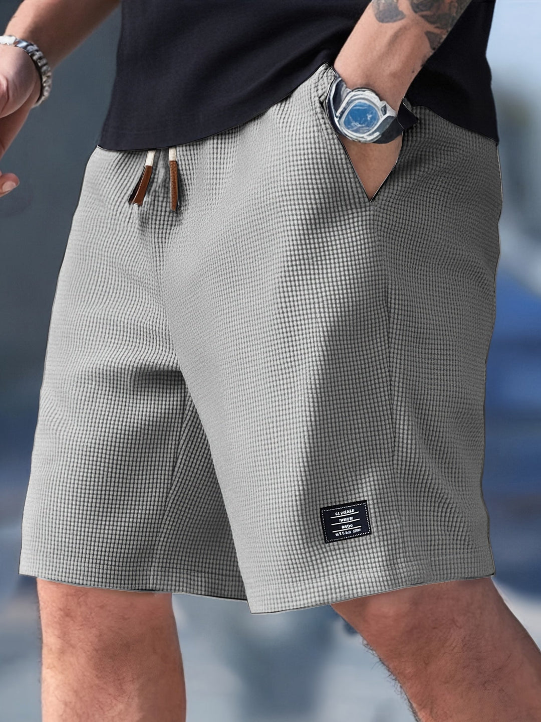 JAX – RELAXTE SHORT MET TEXTUUR