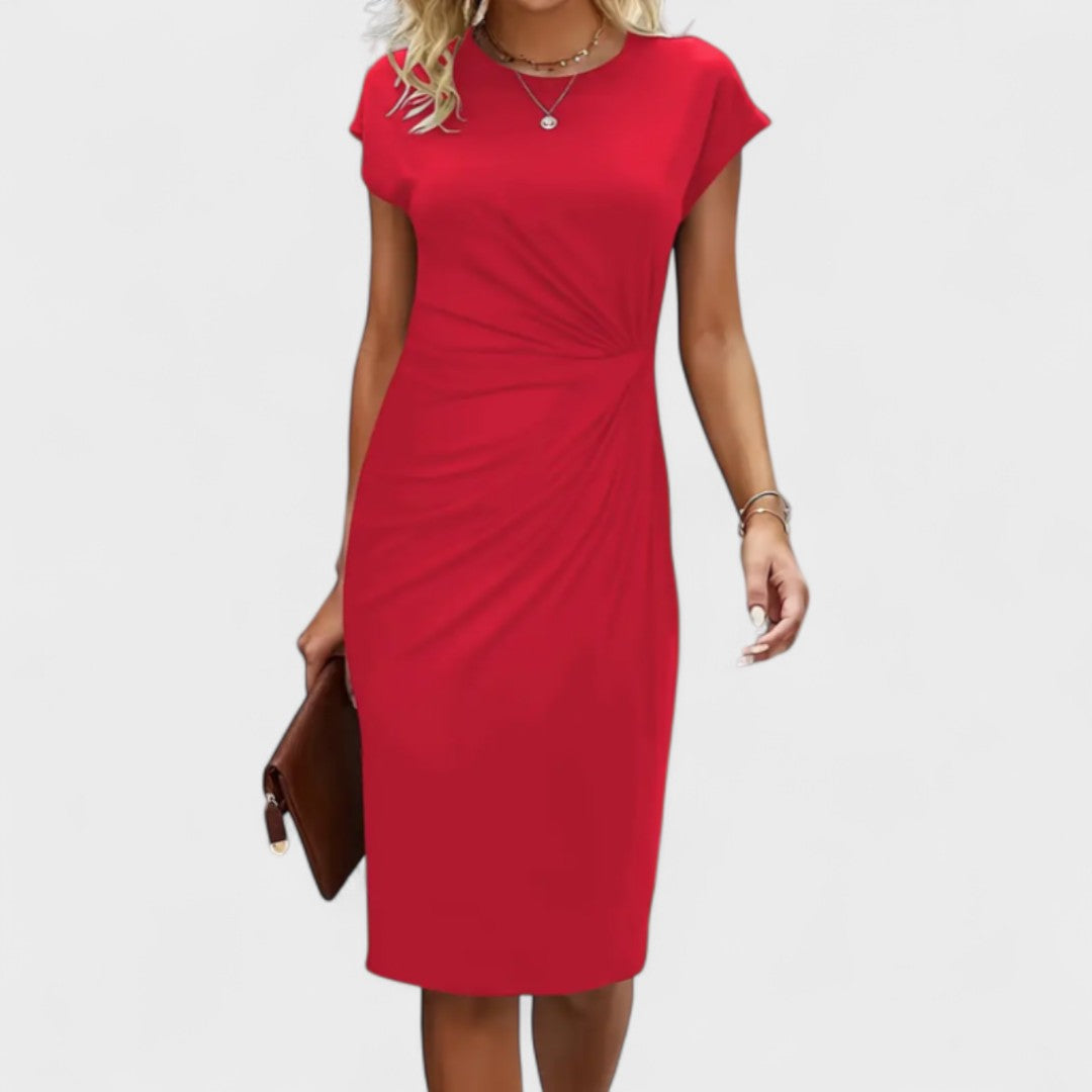 MIRANDA – SLANKE TWIST JURK MET SILHOUET
