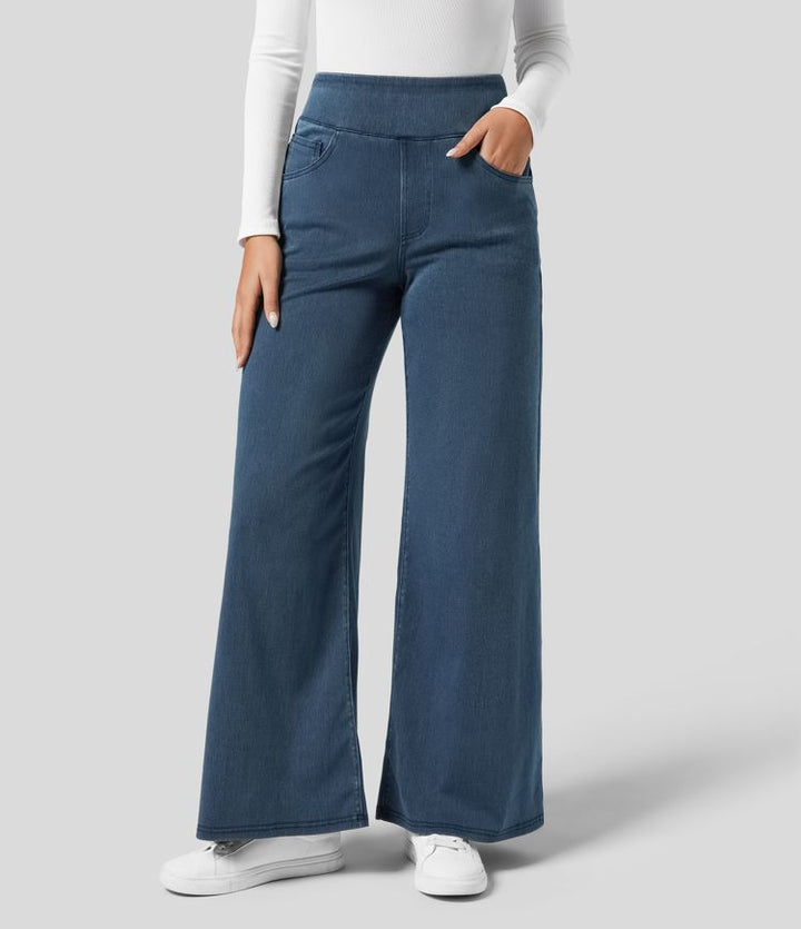 Ellis™ | Comfy Elastische Broek met Hoge Taille