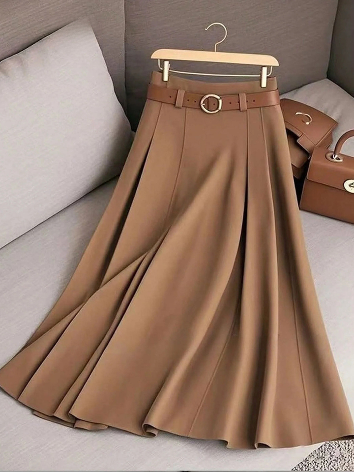 SERAPHINA – A-LINE MIDI ROK MET RIEM