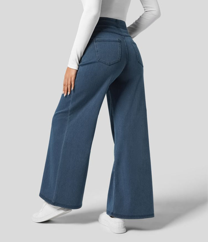 Ellis™ | Comfy Elastische Broek met Hoge Taille