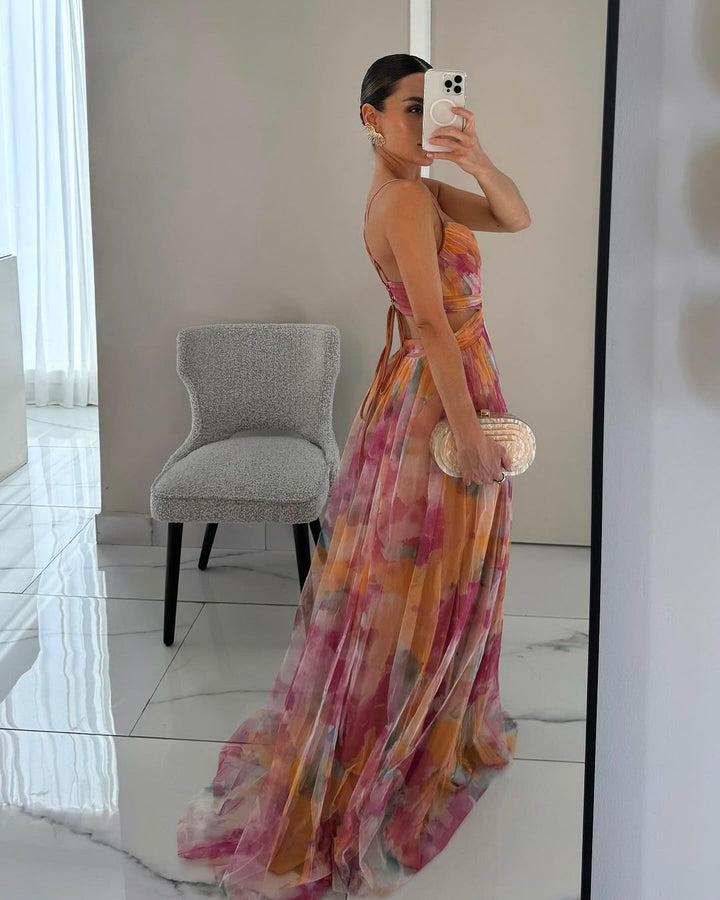 Giselle™ | Betoverende Maxi-jurk met Bloemenprint