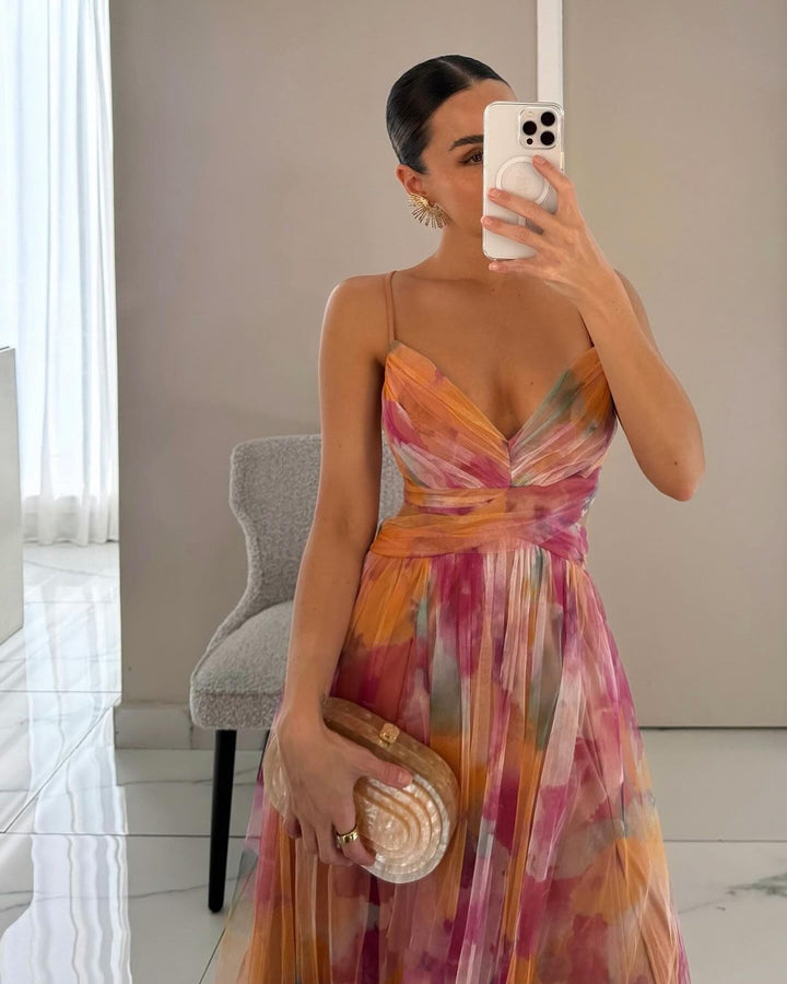 Giselle™ | Betoverende Maxi-jurk met Bloemenprint