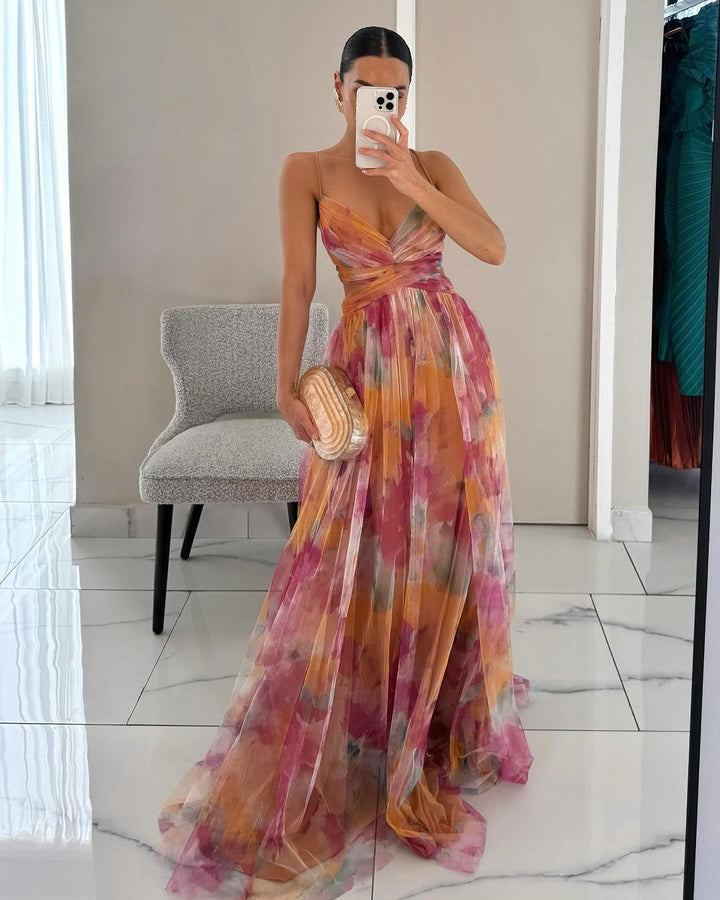 Giselle™ | Betoverende Maxi-jurk met Bloemenprint