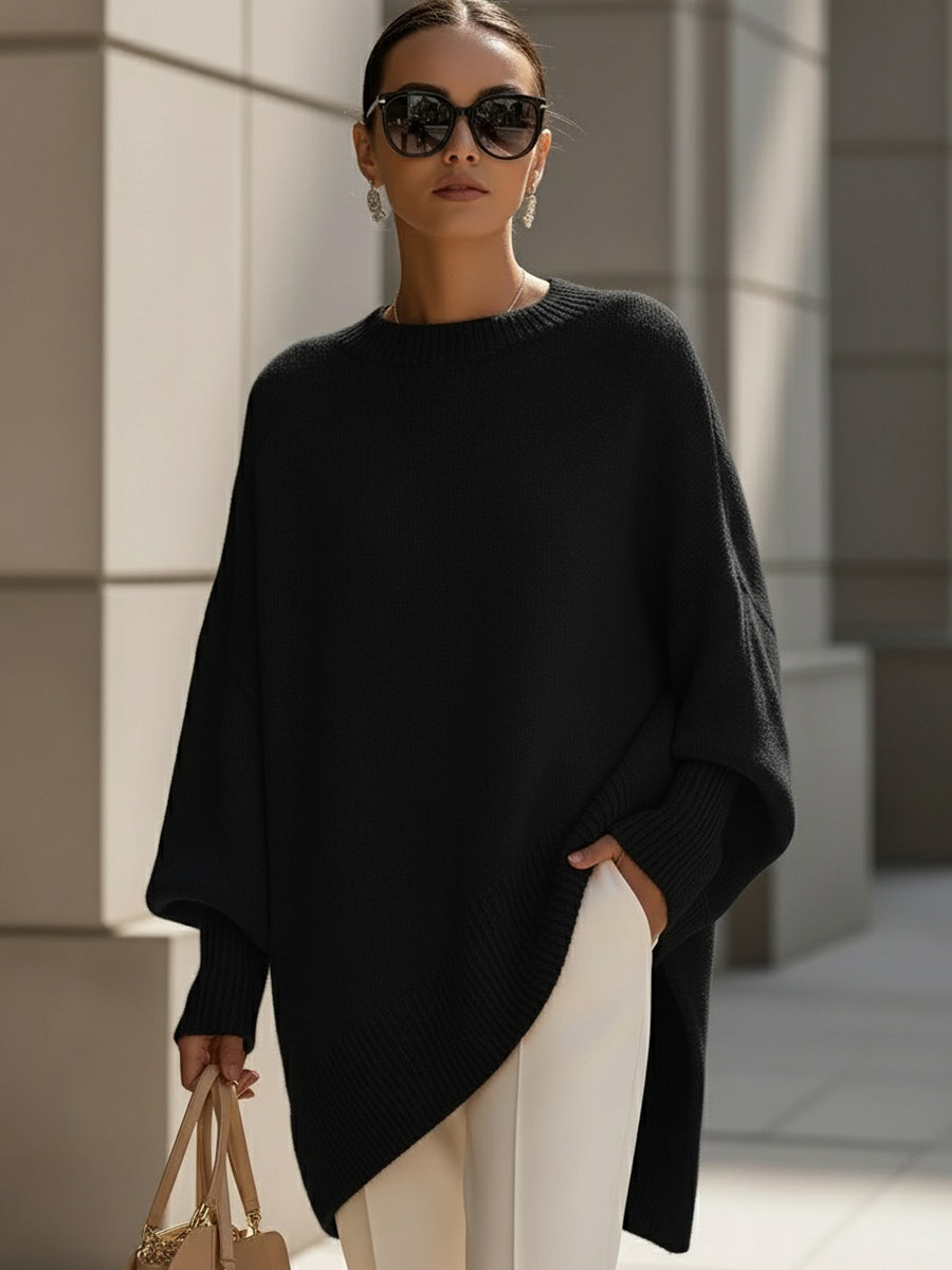 MORGAN – ELEGANT GEBREID PONCHO-TRUI
