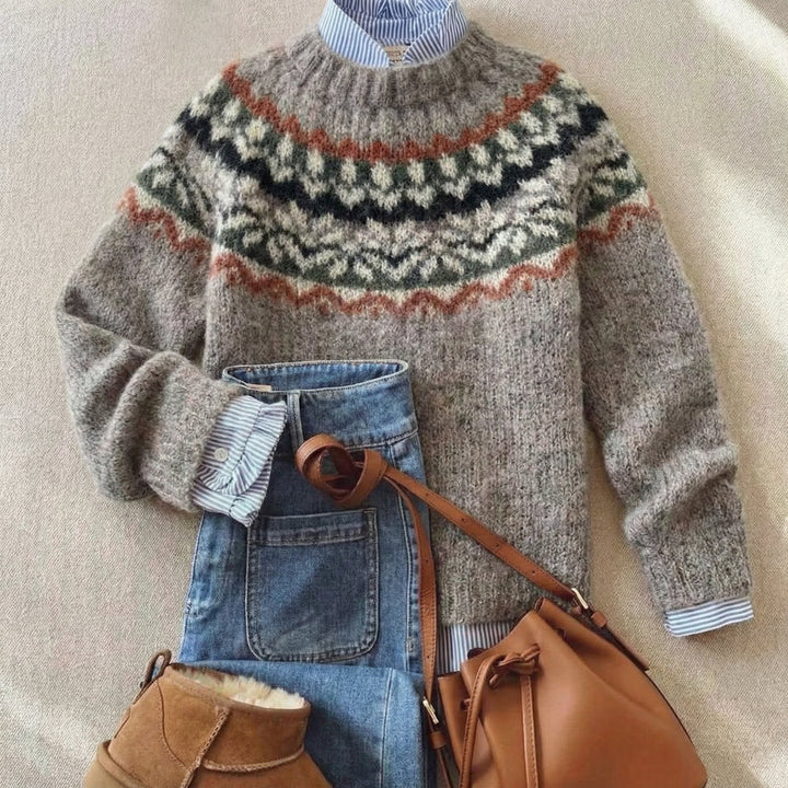 MADELINE – VINTAGE FAIR ISLE GEBREIDE TRUI