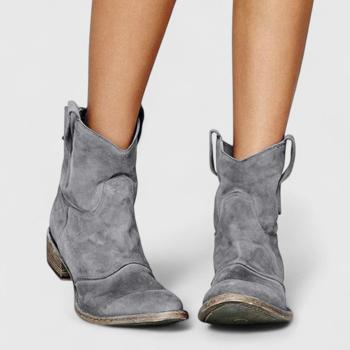 FLEUR – DISTRESSED WESTERN ENKELBOOT
