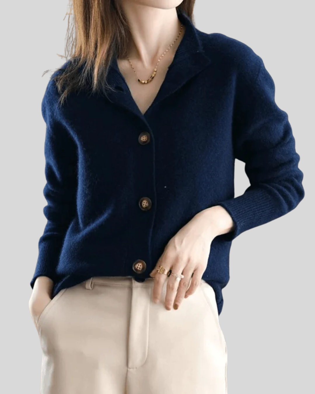 MARISSA – GEZELLIG VEST MET KNOPEN