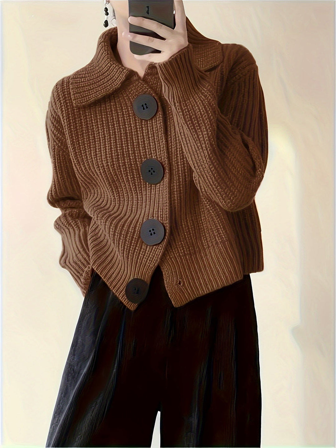 HARPER – CARDIGAN MET STATEMENTKNOPEN