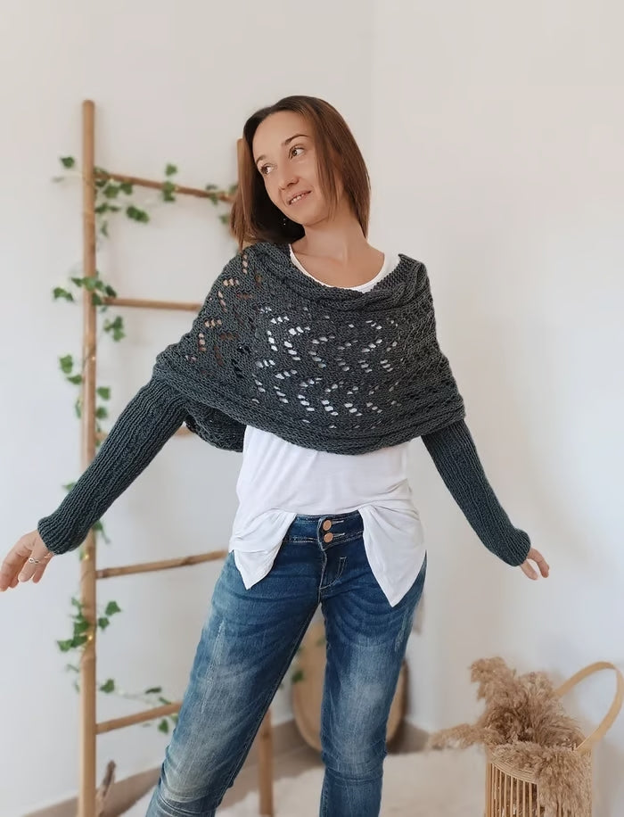 ROSE – ELEGANTE GEBREIDE SHRUG