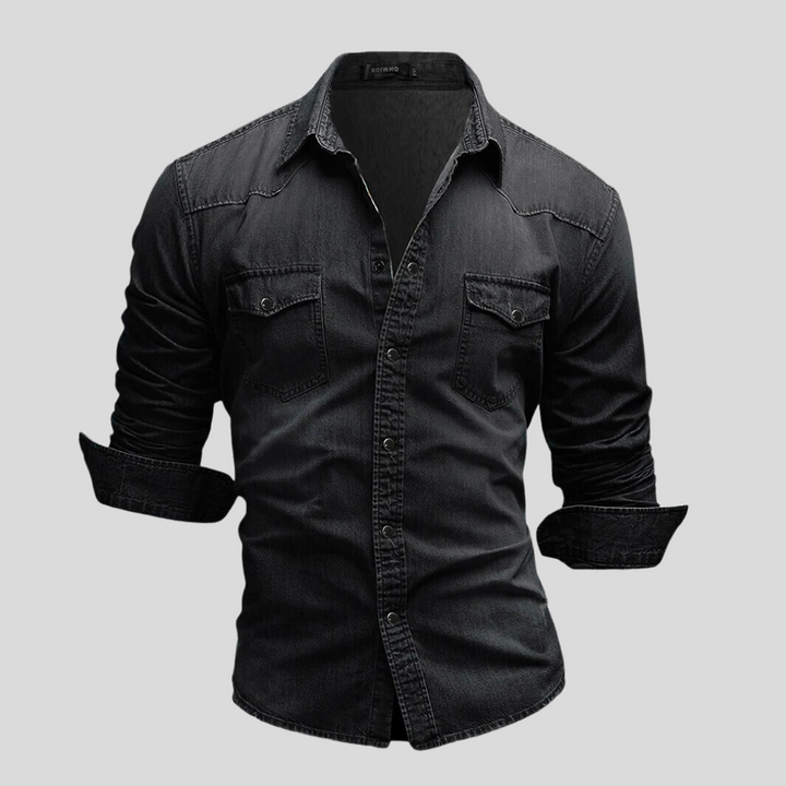 Sem™ | Slim Fit Denim Overhemd voor Heren