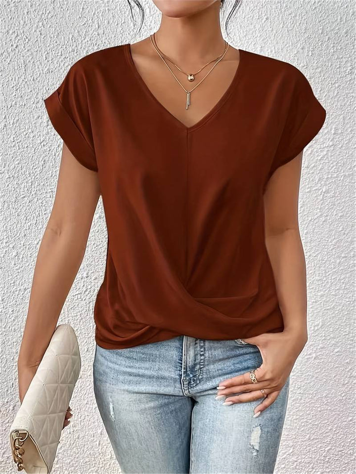 Fiona™ | Elegante top met korte mouwen