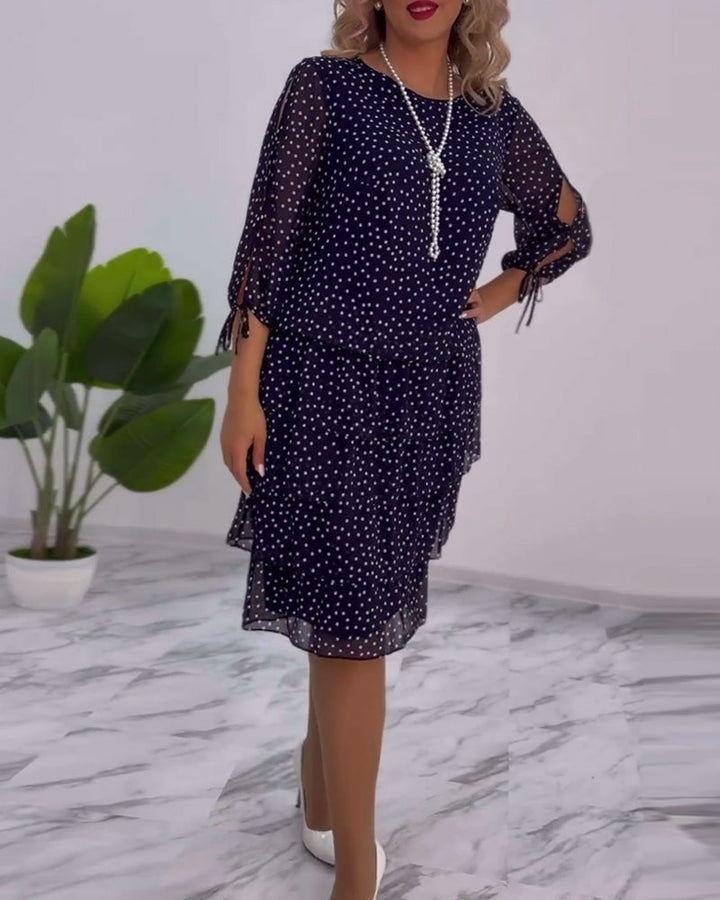 CLARA – ELEGANTE GEDEKTE POLKADOT-JURK