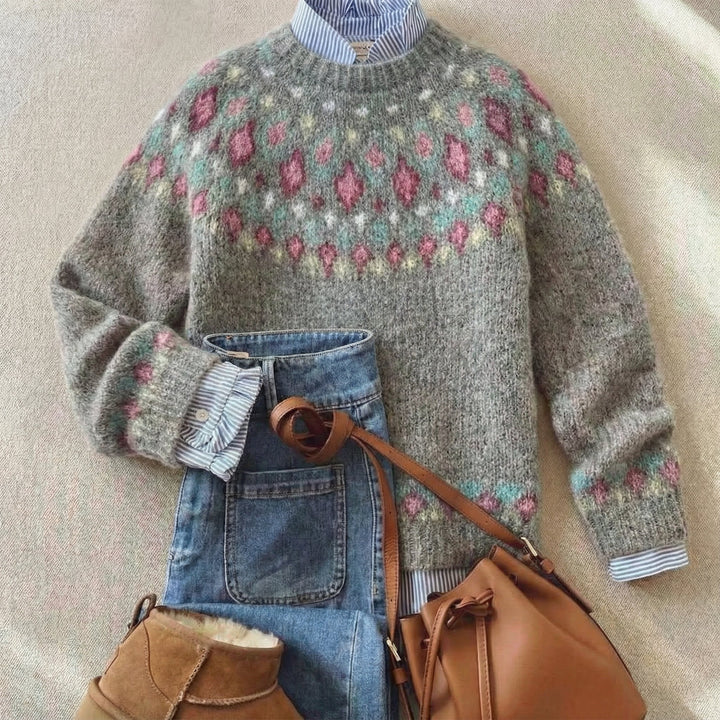 MADELINE – VINTAGE FAIR ISLE GEBREIDE TRUI