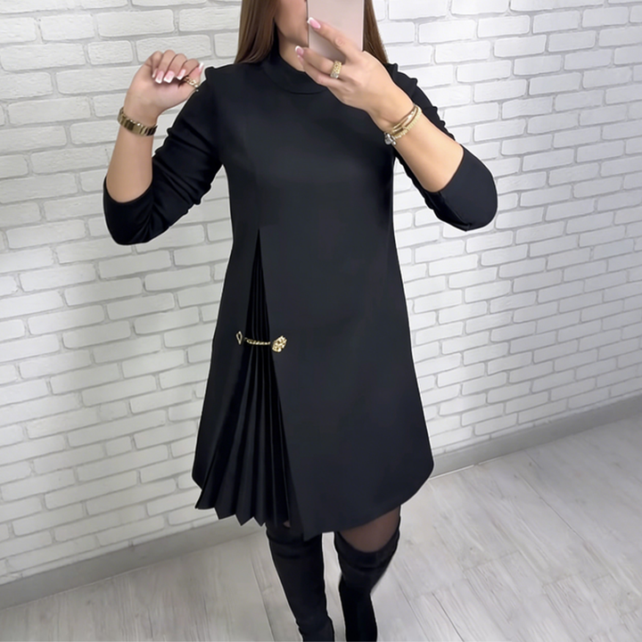 NICOLE – ELEGANTE MINI-JURK MET PLISSEEDETAIL