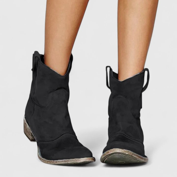 FLEUR – DISTRESSED WESTERN ENKELBOOT