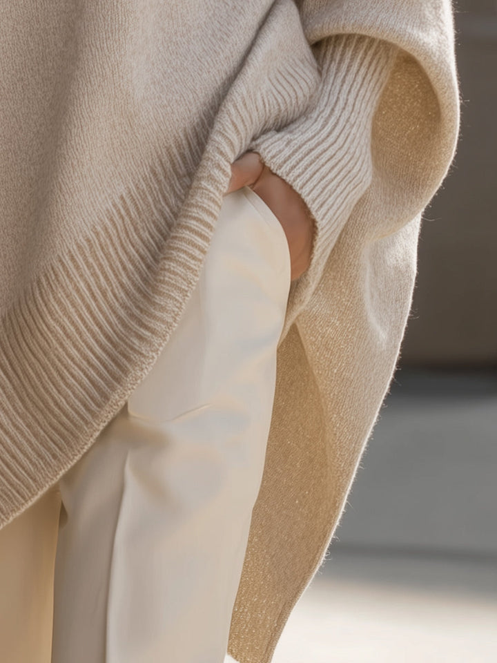MORGAN – ELEGANT GEBREID PONCHO-TRUI