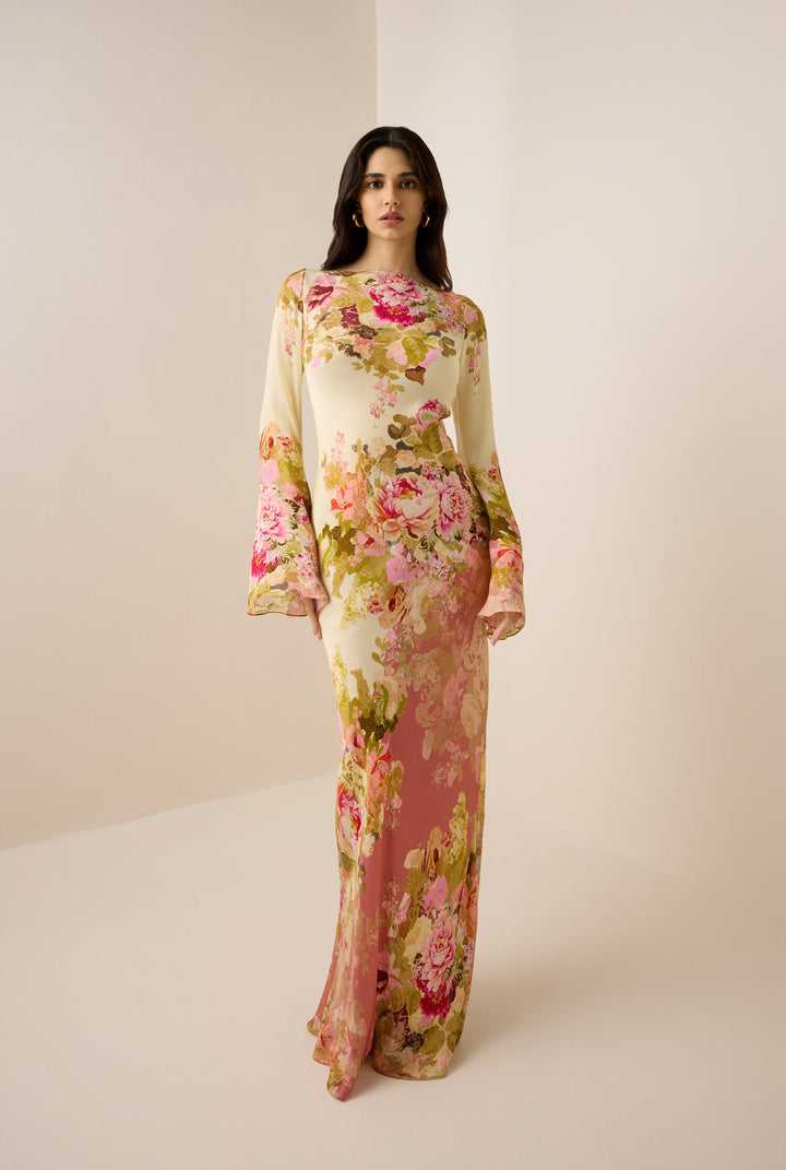 ALINA – ROMANTIC FLORAL GLIDE JURK