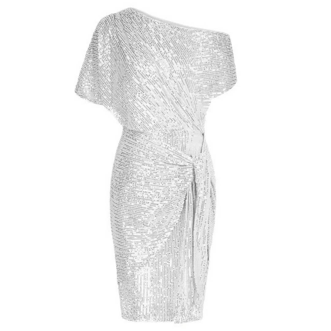 ISABELLA – FEESTJURK MET GLINSTERENDE TWIST