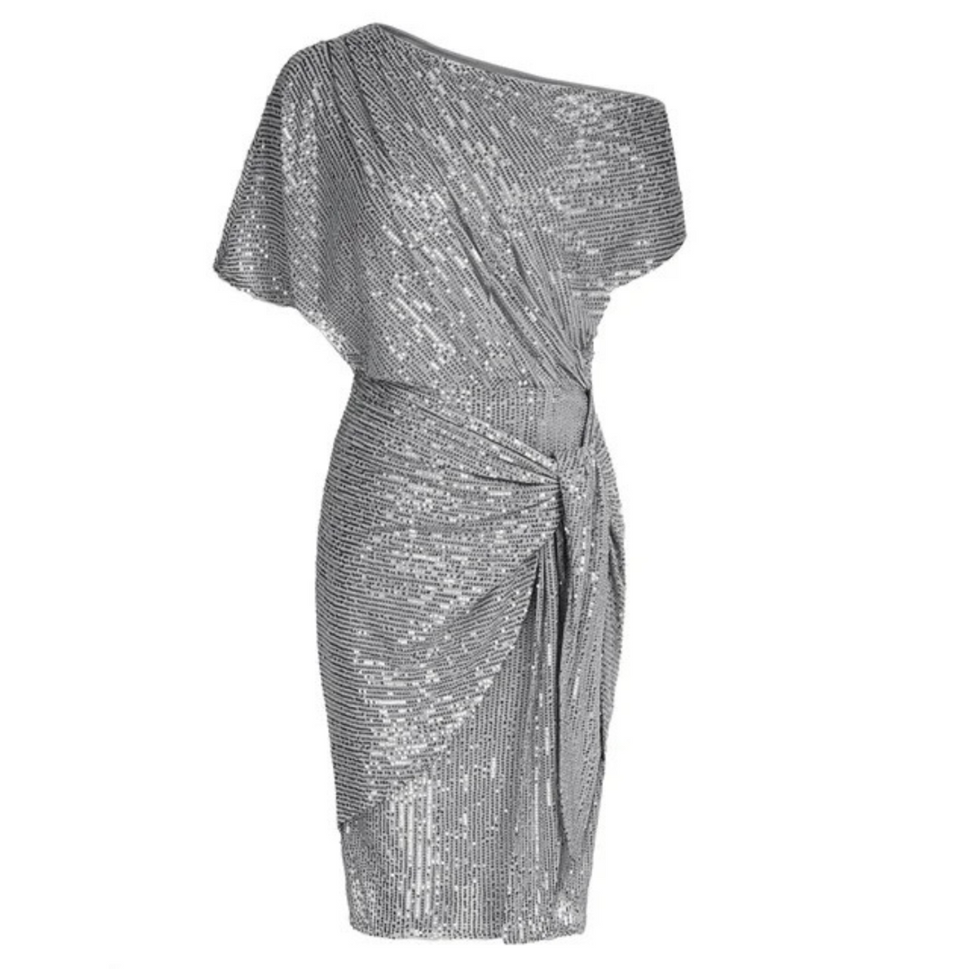ISABELLA – FEESTJURK MET GLINSTERENDE TWIST