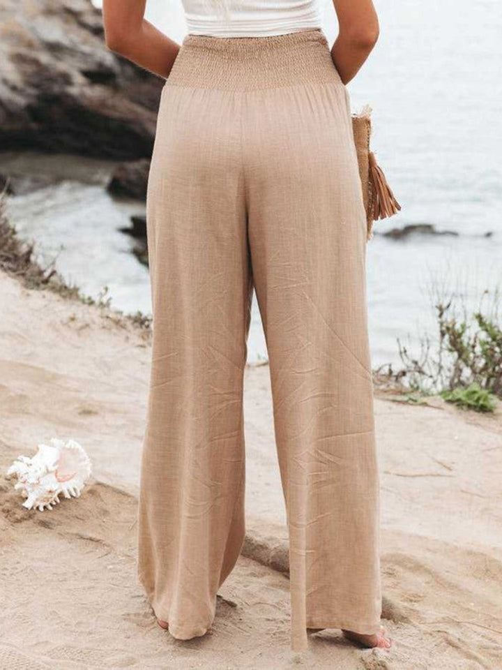 CHIARA – HOGE TAILLE WIJDE BROEK