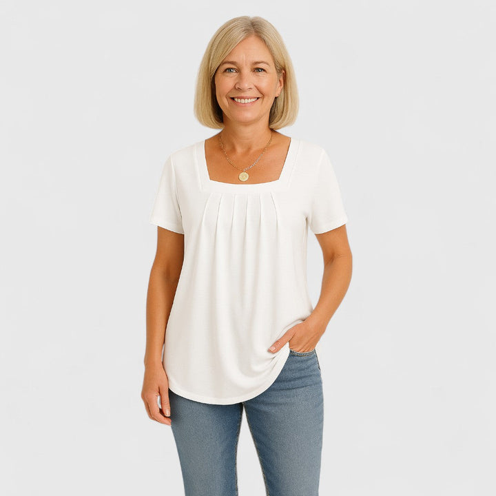 MARIA – MOEITELOZE ELEGANTIE PLOOI BLOUSE