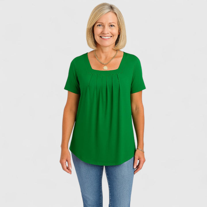 MARIA – MOEITELOZE ELEGANTIE PLOOI BLOUSE