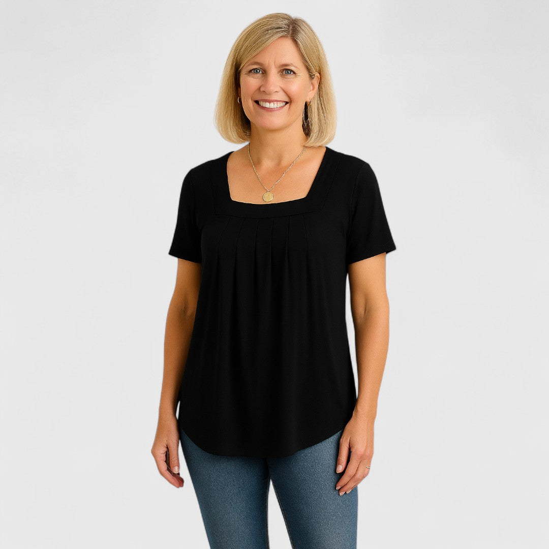 MARIA – MOEITELOZE ELEGANTIE PLOOI BLOUSE