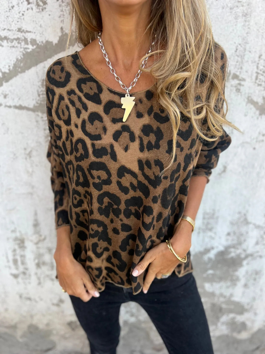 Silje™ | TRUI MET DIERENPRINT