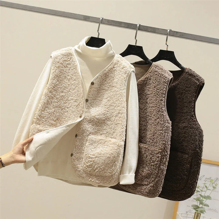 FABIENNE – GEZELLIG BUTTON-UP VEST