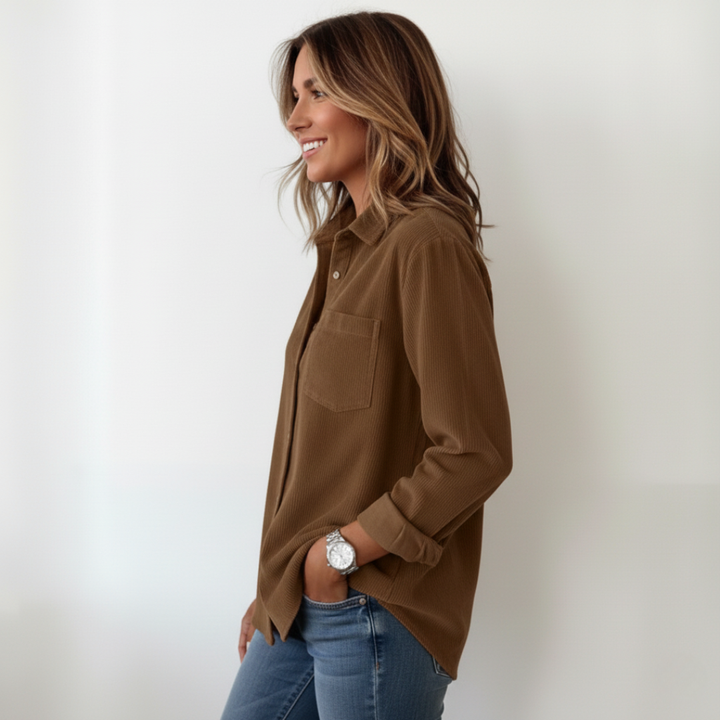 Elivianne - Een corduroy shirt dat geweldig werkt
