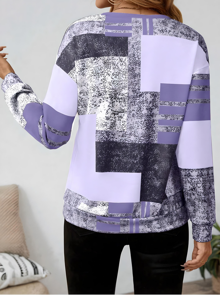 SANDRA – MODERNE ZIP-UP BLOUSE